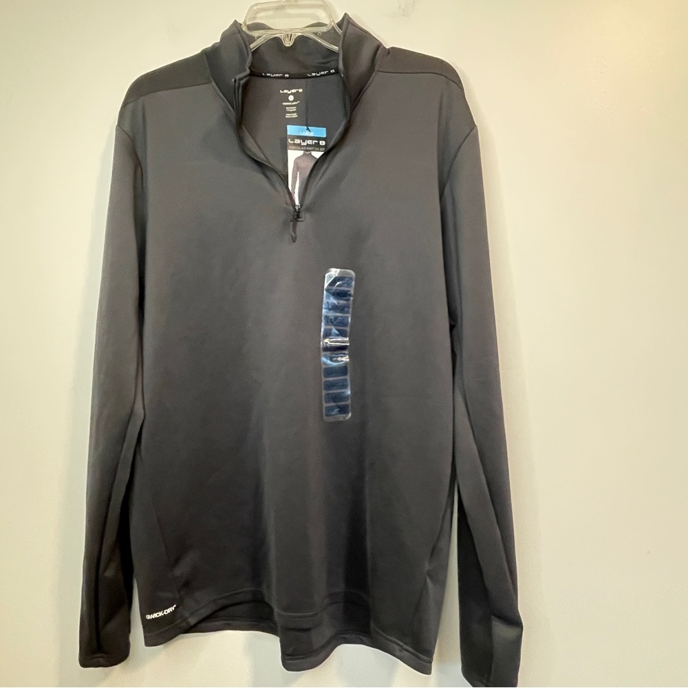Layer 8 Men's Charcoal Quarter-Zip Pullover